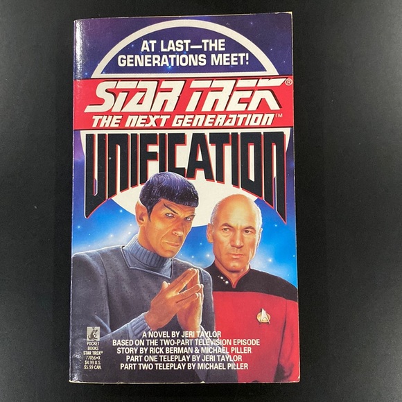 Star Trek: The Next Generation: Unification by Jeri Taylor - Paperback Novel - Picture 1 of 8